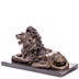 Oroszlán - bronz szobor márványtalpon képe